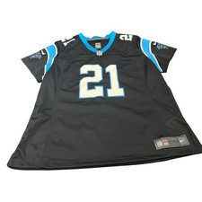 Nike Carolina Panthers Jersey Womens 2XL Black Jeremy Chinn 21 On Field NFL
