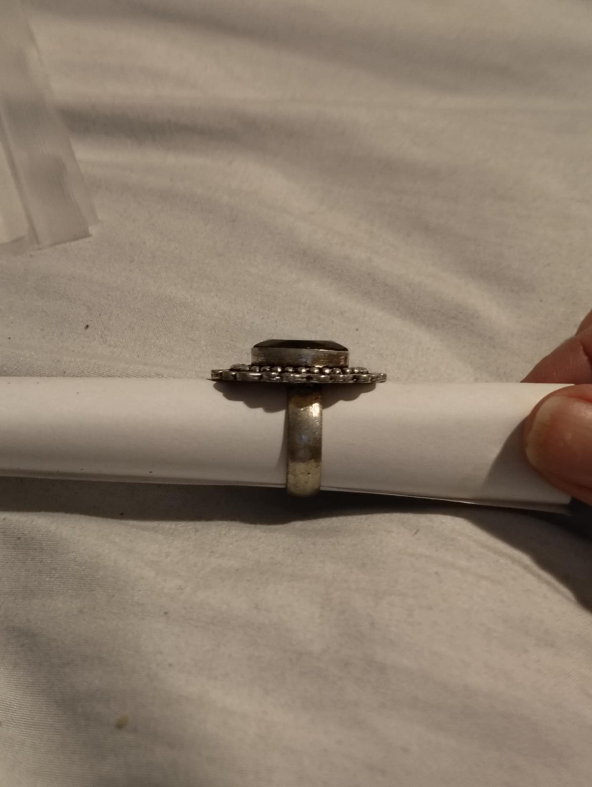 Victorian-Inspired Statement Silver Tone Filigree… - image 3