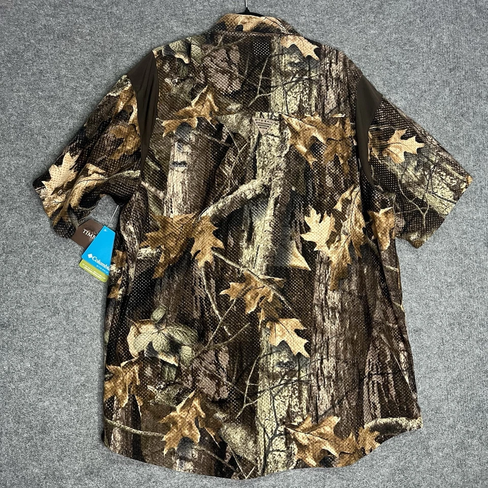 Columbia Timber Camo Shirt Protector Mesh BDU Shirt MENS XL Tall 32” Length - Image 3 of 4