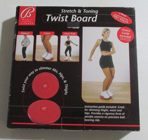 Bally Total Fitness Stretch & Toning Exercise Twist Board With Instruction Guide