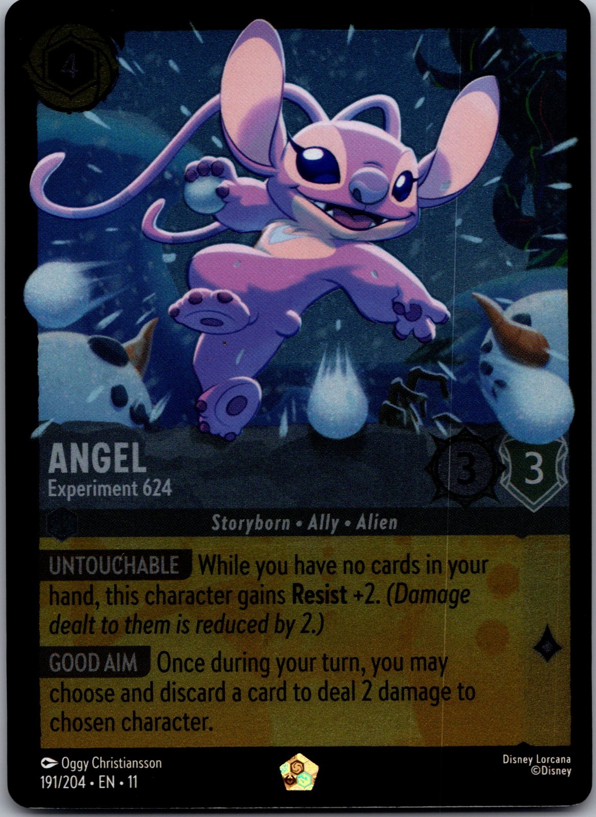Disney Angel Experiment 624 Character the first chapter 191/204 Lorcana NM A12