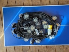 Defender 50m Heavy Duty 24 IP44 LED Encapsulated Festoon String Lights  110V 