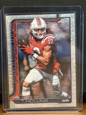 #206 Mack Hollins 2025 Topps Chrome - Pulsar Refractor