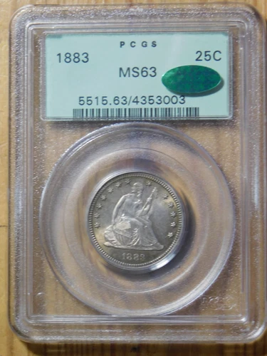 1883 Liberty Seated Quarter *PCGS MS 63 CAC*