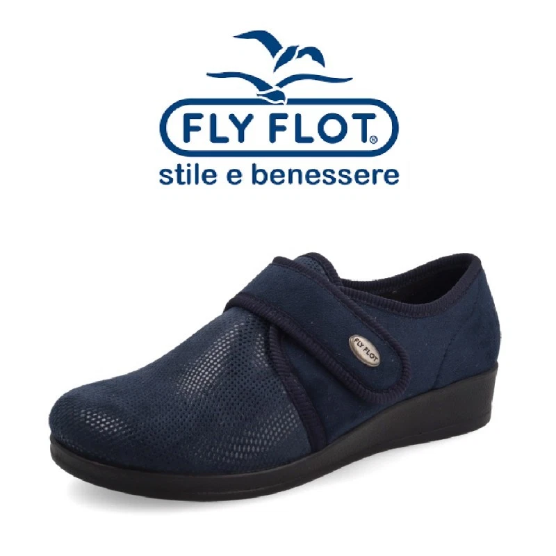 Flyflot 861028 - Pantofole da donna, Blå, 45 EU