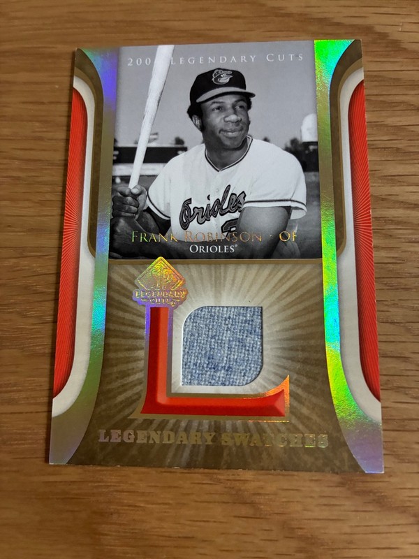 2004 Upper Deck SP Frank Robinson Game Used Jersey Card Baseball Card Orioles