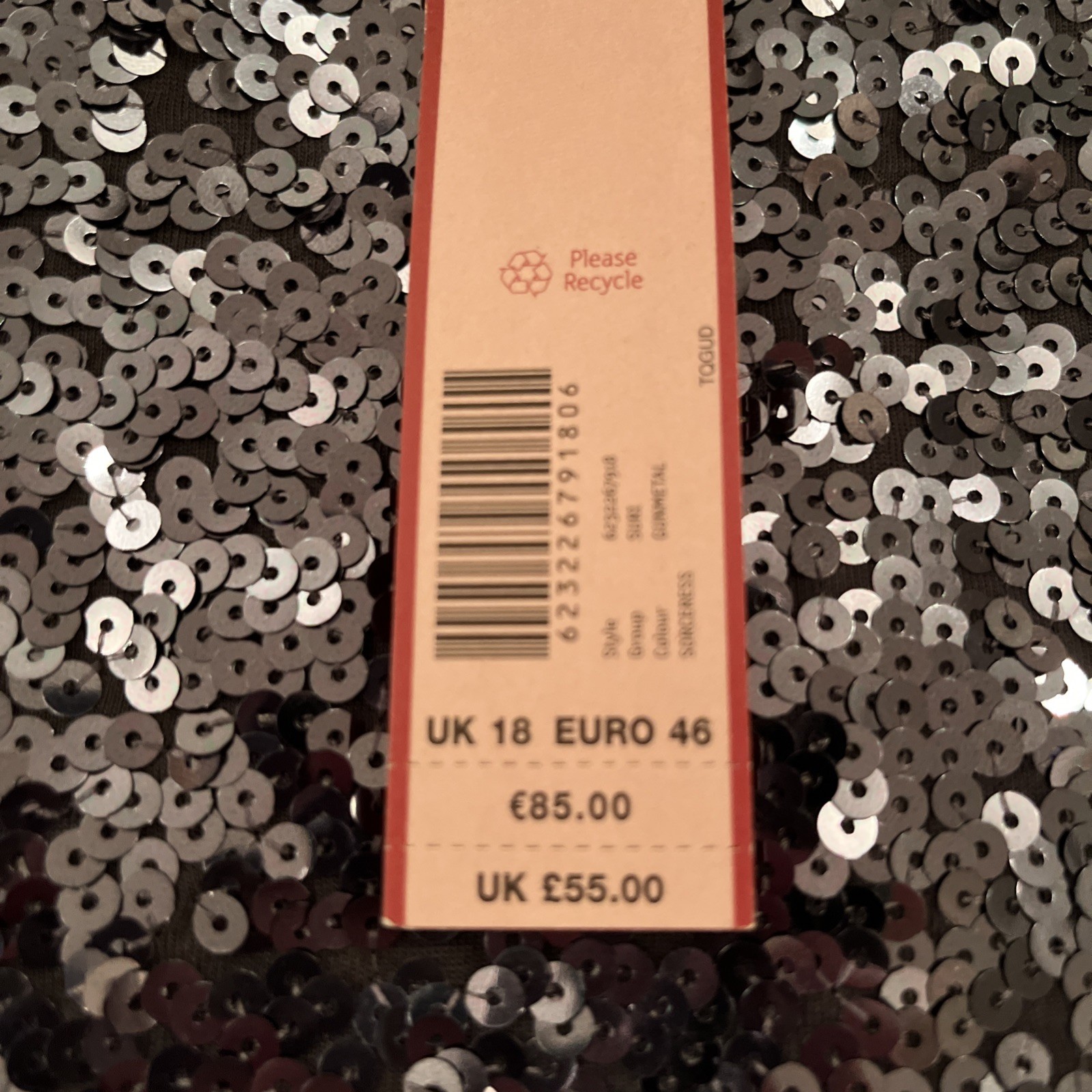 Ladies Beautiful Sparkly Monsoon Top Uk 18 Bnwt image 5