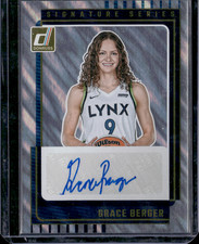 2025 Panini Donruss WNBA Grace Berger Signature Series Auto Lynx