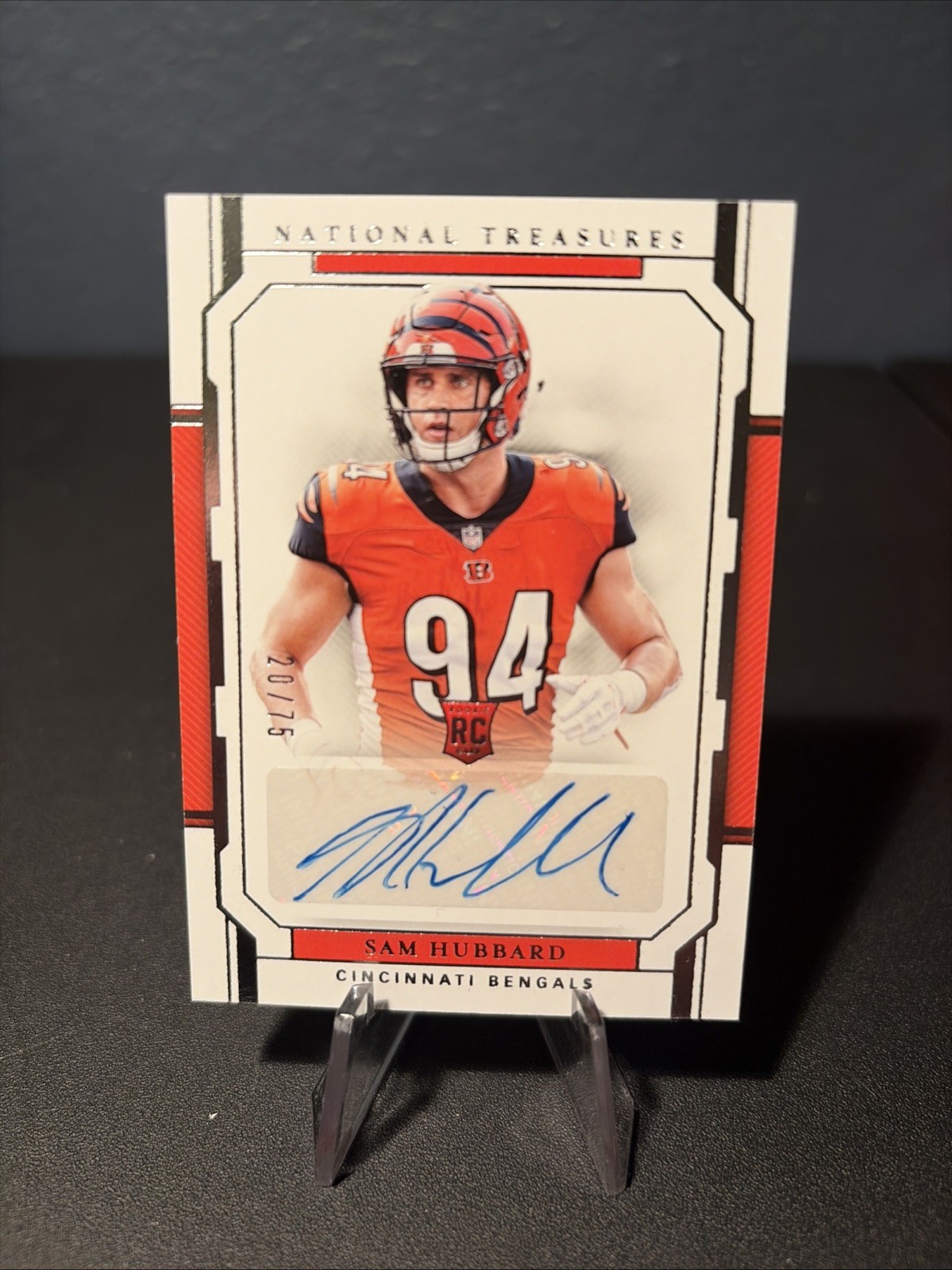 Sam Hubbard Panini National Treasures #125 Autograph