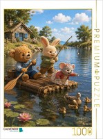 Calvendo Puzzle A Fun Raft Ride | 1000 Pieces, Finished Size 25.2 × 18.9 In (64