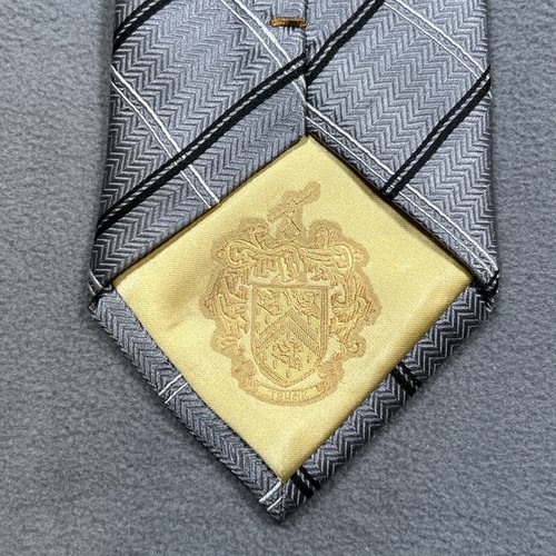 Donald J. Trump Mens Neck Tie Silver Gold Black Geometric Pattern - Picture 4 of 8