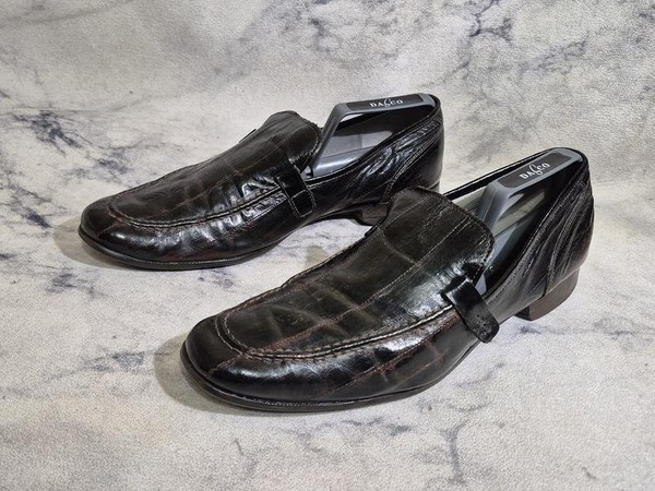 Men Cesare Paciotti Heels Black Leather 42