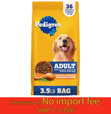 Pedigree Adult Dry Dog Food, Roasted Chicken  Vegetable,3.5lb bag