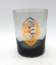 Tulane University of Louisiana Old Fashion Cocktail Glass Smoke w/ Gold Logo