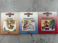 Vintage Teddy Ruxpin Hardcover Books NO Cassette Tapes Lot of 3 Birthday