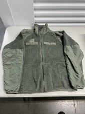 USGI Gen 3 Level Polartec Fleece Jacket Sage Green Small Long 1 Stained