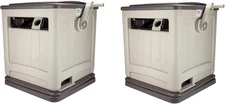 Swivel Hose Reel Storage Hideaway W/Smart Trak Hose Guide & Bin (2 Pack)