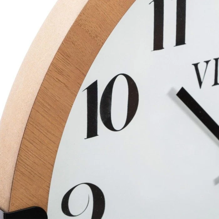 Horloge Murale Silencieuse "Gousset" 38cm Naturel - Photo 2/2