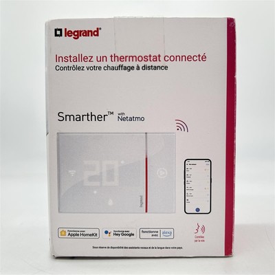 LEGRAND - Smarther Thermostat mit Netatmo verbunden Aufputz - Weiß - 49040