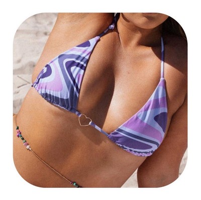 NWT Princess Polly size 4 purple swirl bikini top    $48 Retail