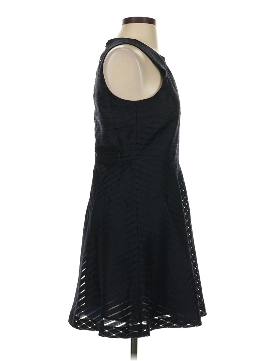 Banana Republic Factory Store Women Black Casual Dress 4 Petites View 3