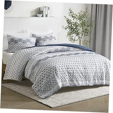 Modern Bedding, Blue Full/Queen Farmhouse Full/Queen: 90"W x 90"L Navy