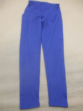 ZELLA Size XS Women Blue Stretch Pull On Side Pocket Athletic Ankle Leggings 255