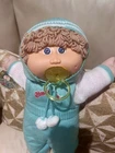 Cabbage Patch Kids BNWOB - Paci Boy, Light Brown Loops Blue Eyes Coleco - RARE!