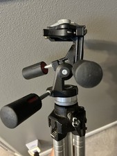 Bogen Manfrotto 3020 Tripod 3047 3-Way Pan/Tilt Head, Made In Italy