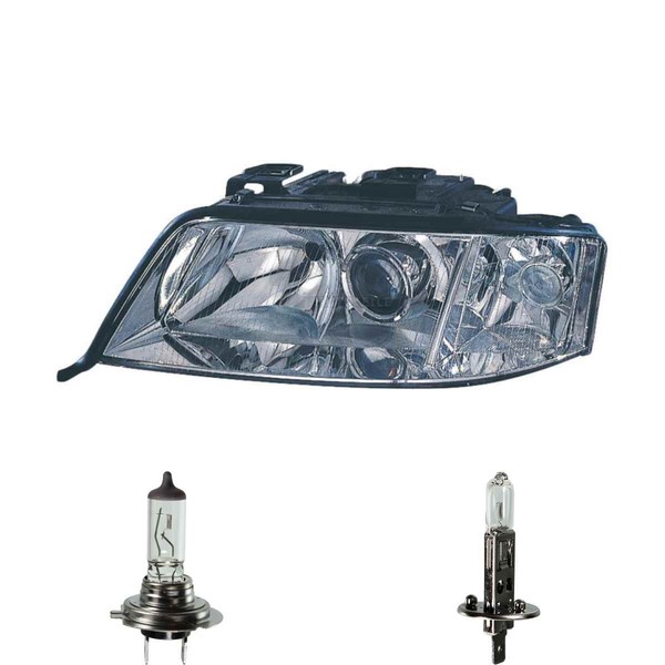 Halogen Scheinwerfer Links H7/H1 FüR Audi A6 Avant Inklusive Lampen-image