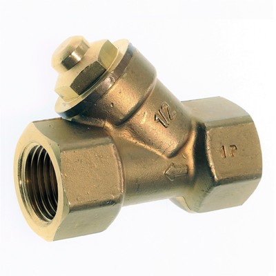 Rückschlagventil  RVL 138, innen Rp 3/8'' Messing Gold NBR Dichtung Schließfeder