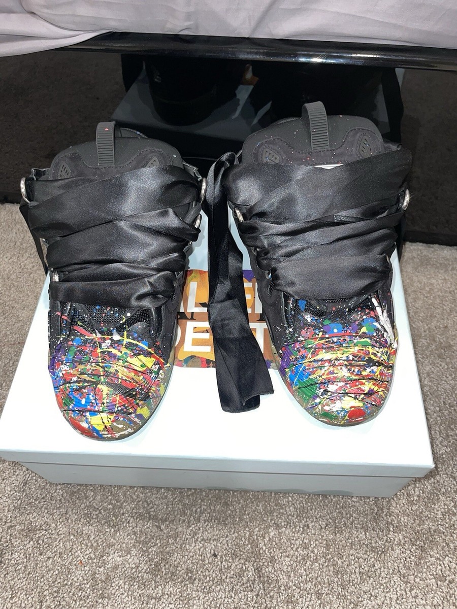 Gallery Dept x Lanvin Paint Splatter Curb Lace Sneakers | eBay
