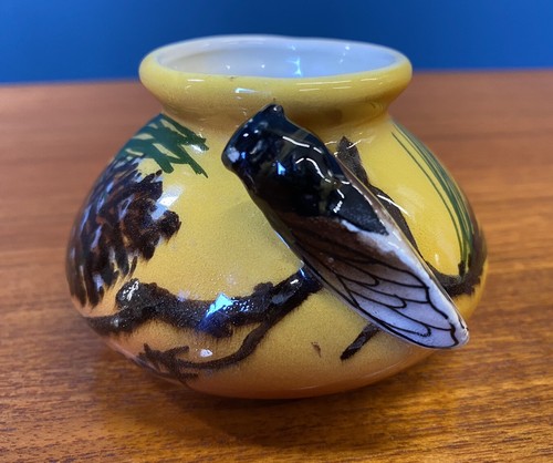 Vintage Ceramic Cicada Bud Vase - Picture 6 of 13