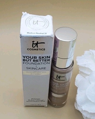 It Cosmetics Your Skin But Better Foundation Medium Neutral 32~ 1 oz New
