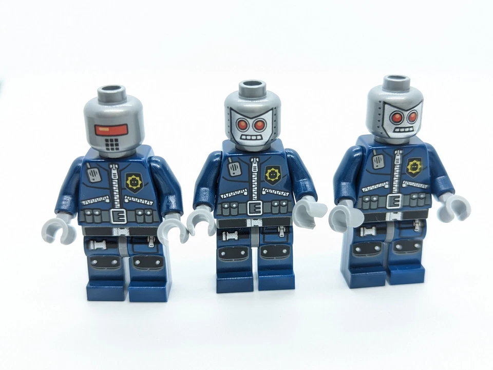Lot of 3 LEGO Movie Minifigures: Robo SWAT Super Secret Police 70808 (tlm046) - Image 4 of 4
