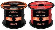 Best Connections 16Ga Primary Remote Wire 2 Rolls Electrical 200ft. Total
