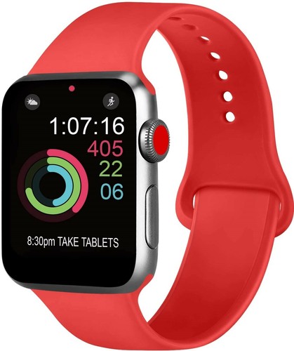 Cinturino Compatibile Apple Watch 5/4/3/2/1 Rosso/Red 38/40 42/44 | eBay