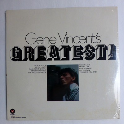 GENE VINCENT Greatest LP SEALED rockabilly reissue Be Bop A Lula JF92