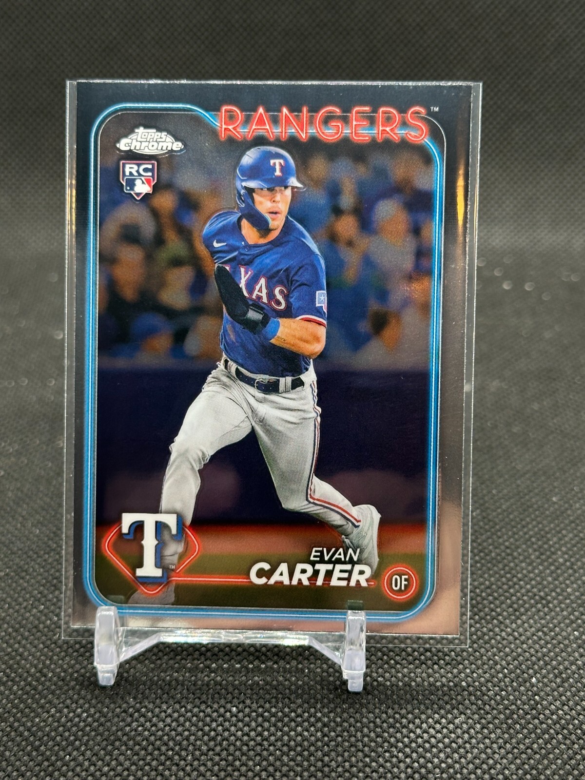 2024 Topps Chrome Evan Carter ROOKIE #136 - Texas Rangers