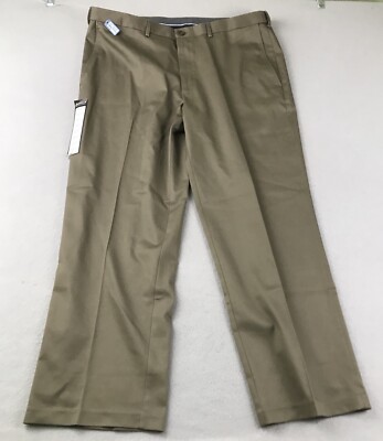 Haggar Pants Mens 40X30 Green Classic Fit Premium No Iron