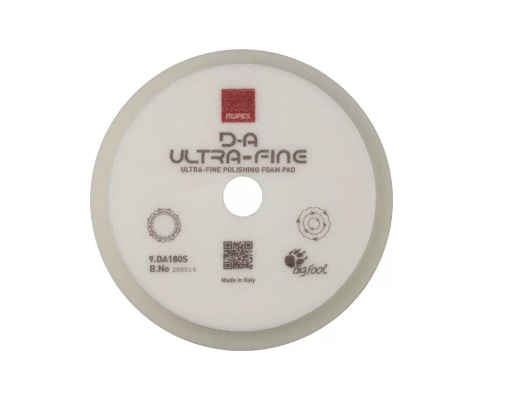 Rupes DA White Ultrafine Pad 180mm