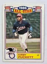 1986 Topps Baseball Kirby Puckett All-Star Commemorative #19 HOF Twins  C1
