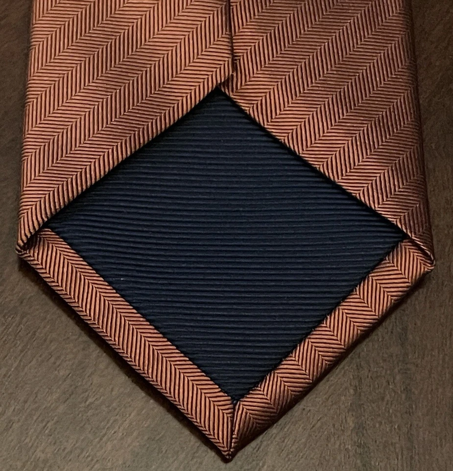 Corbata de cuello para hombre Countess Mara naranja 60 % seda 40 % poliéster hecha en China Foto 2 de 4