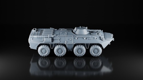 BTR 80 - 1/87 - USSR Russland Ukraine APC - 3D Militärmodell - Resin Print