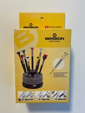 Bergeon 6899-S09 Stainless Steel Ergonomic 9 Piece Screwdriver Set, Swiss Made