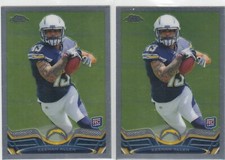 (2) 2013 Keenan Allen Topps Chrome ROOKIE CARD Lot #14 - San Diego Chargers RC