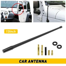 13" Antenna Mast Black Power Radio for JEEP WRANGLER JK/JL 07-22 GLADIATOR 20-22
