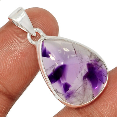Natural Atomic Amethyst Star 925 Sterling Silver Pendant Jewelry CP63484