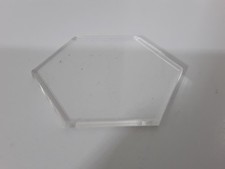 Sample of Laser Cut Clear Acrylic Hexagon Shape Various Sizes Choose Size 
