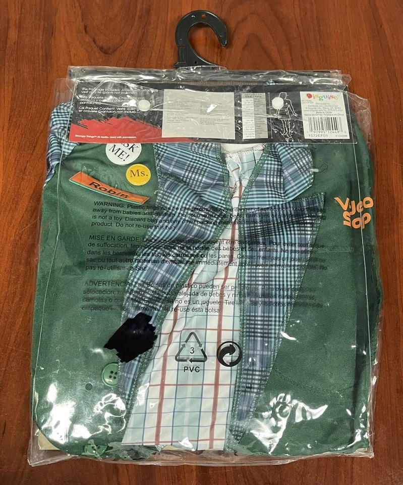 Disguise Adult (S 4-6) Stranger Things Robin Video Stop Shirt w/Vest Costume - Image 2 of 4